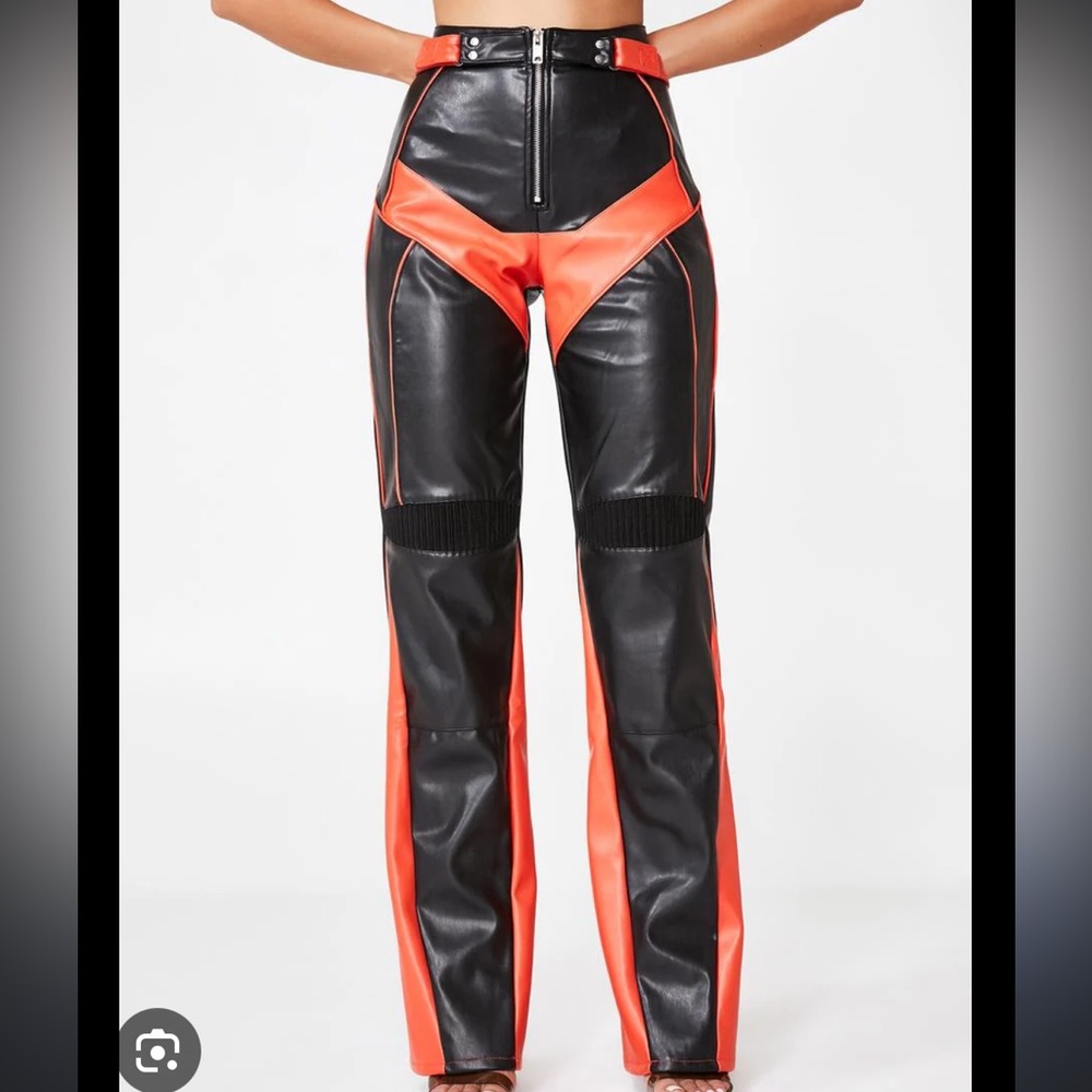 I am gia Octavia bicolor leather pants
